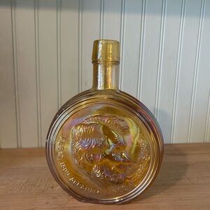 Vintage Glass Wheaton Abraham Lincoln Vase Decorative Bottle